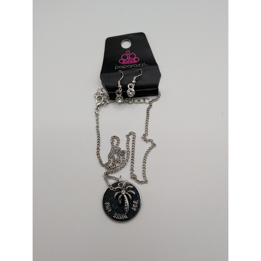 Paparazzi Earring And Necklace Set Beach‎ Themed
